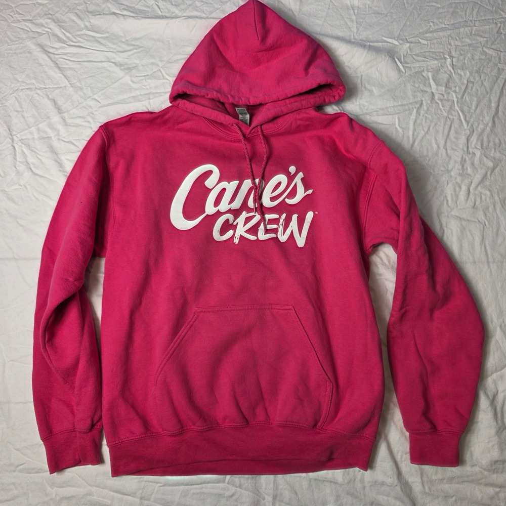 Raising Cane's Crew Pink Pullover Hoodie women's Medium Sweatshirt